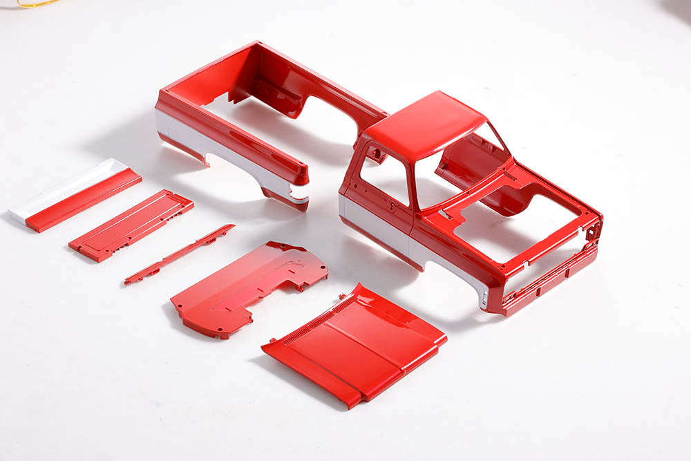 1:18 CHEVROLET K10 Body Shell RED/WHITE