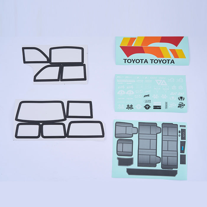 FCX10 TOYOTA LC80 DECAL SHEET