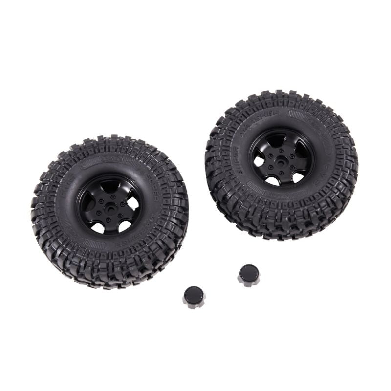 FCX10 TOYOTA LC80 WHEEL ASSEMBLY 1PAIR (25 degrees)