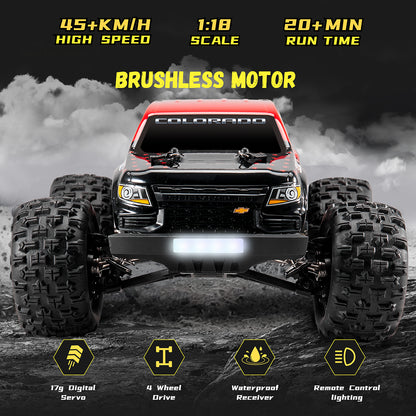 EAZYRC 1:18 Chevrolet Colorado Off-Road Truck RTR Brushless Version