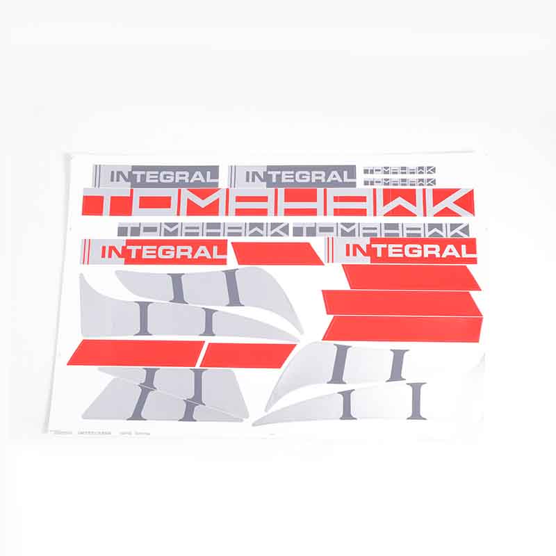 80mm Integral Sticker Red/Blue