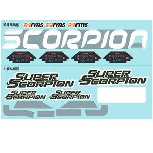 90mm Super Scorpion V2 Decal Sheet (ORANGE/CAMO)