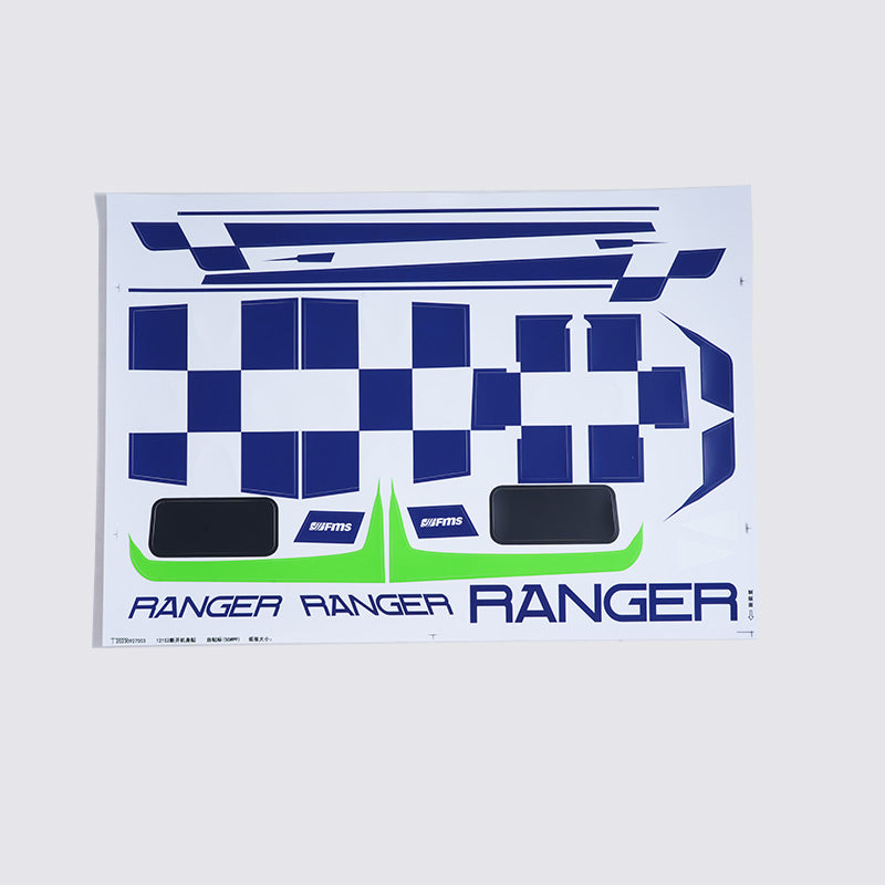 1220mm Ranger V2 Decal Sheet (Red/Green/Yellow)