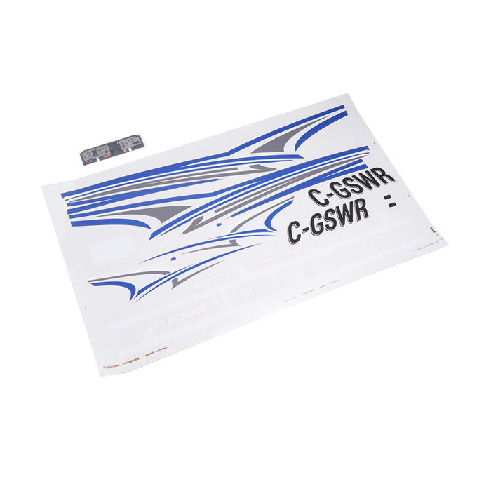 1500mm Cessna 182 Decal Sheet Red / Blue