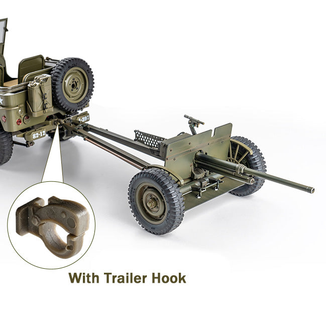 Anti-tank Gun/ Trailer/ Machine Gun/ Canvas Top for 1:6 / 1:12 1941 MB Scaler