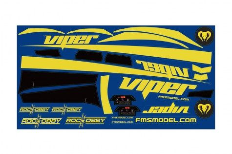 FMS 70MM Super Viper Decal Sheet