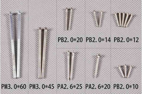 1400mm P-51D Red Tail Screw Set