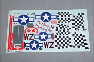 800mm P-51D Decal Sheet