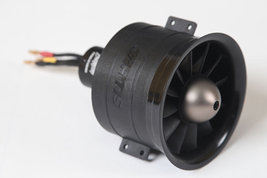 EDF System: 80mm Ducted fan (12-blade) with 3280-KV2100 inner runner motor (6S) V2