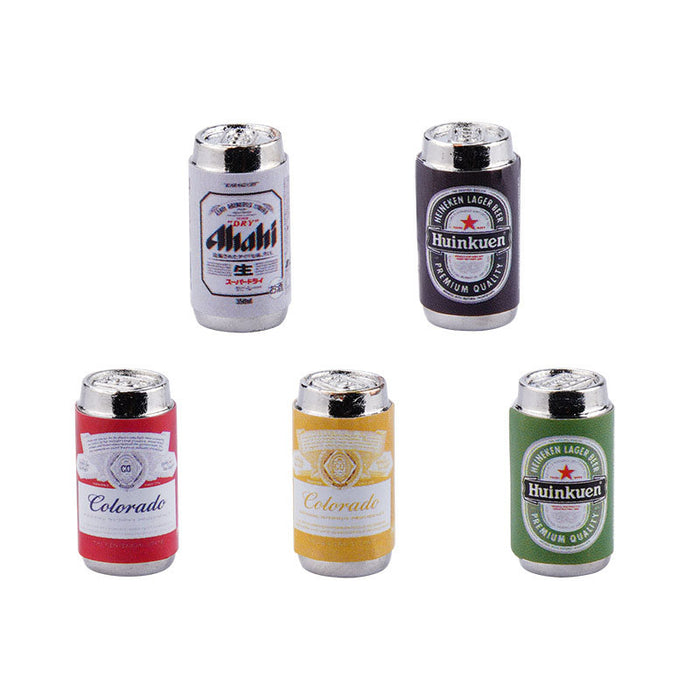 1:24 Mini Beer Cans 6Pcs Decoration