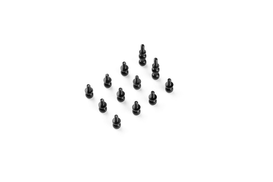 Set of 12 black ball bulbs for RC model assembly