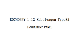 1:12 Kubelwagen INSTRUMENT PANEL