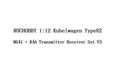 1:12 Kubelwagen MG41 + R4A Transmitter Receiver Set V3