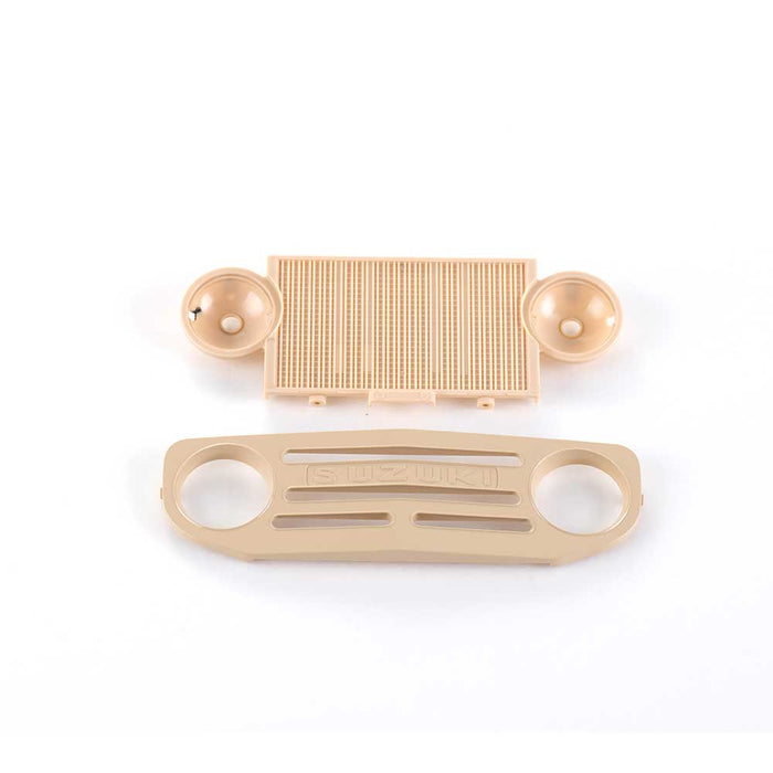 1:6 Jimny radiator grille set in beige with 'SUZUKI' logo