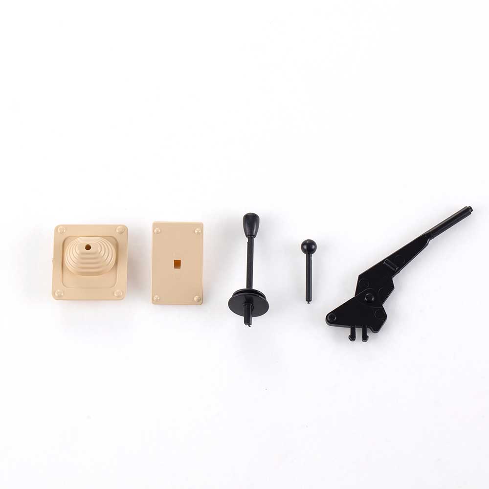 1:6 Jimny shift bar arm set components in beige and black