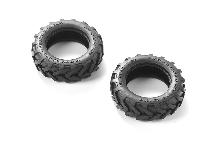 1:24 mud tire pair for RC vehicles like Power Wagon and Unimog 421