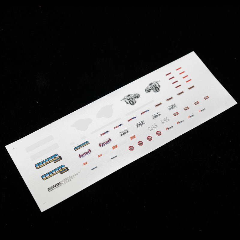 1:24 Smasher BLUE CAR DECAL SHEET