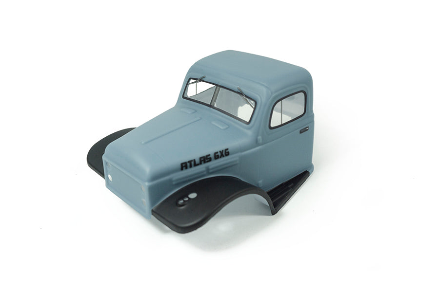 Matte blue 1:18 Atlas 6X6 RC crawler lexan body